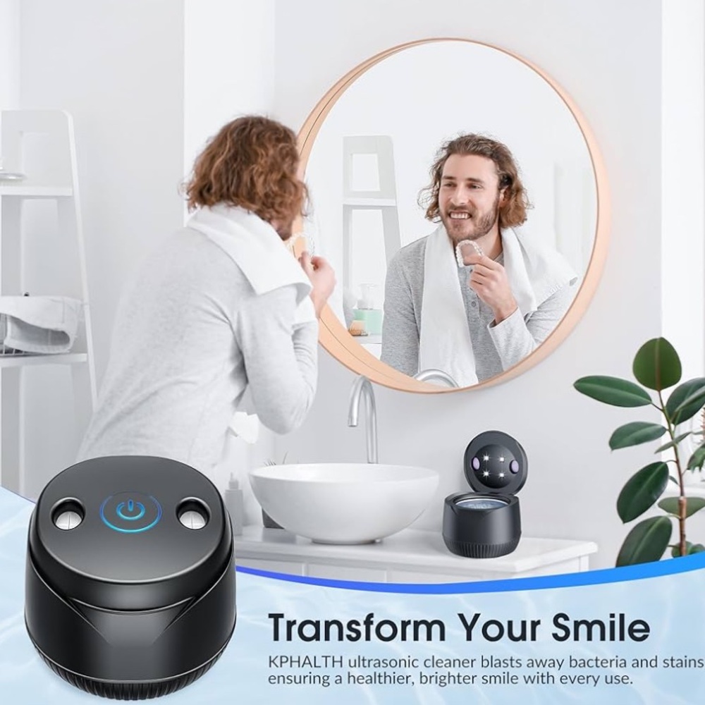 NEW KPHALTH Ultra Sonic Dental Cleaner - Black 200ML - Picture 2 of 7